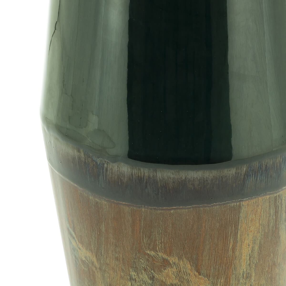 201115-86 ABHIKA ВАЗА МОКУ ВЫСОКАЯ DARK GREEN  - Вид №1