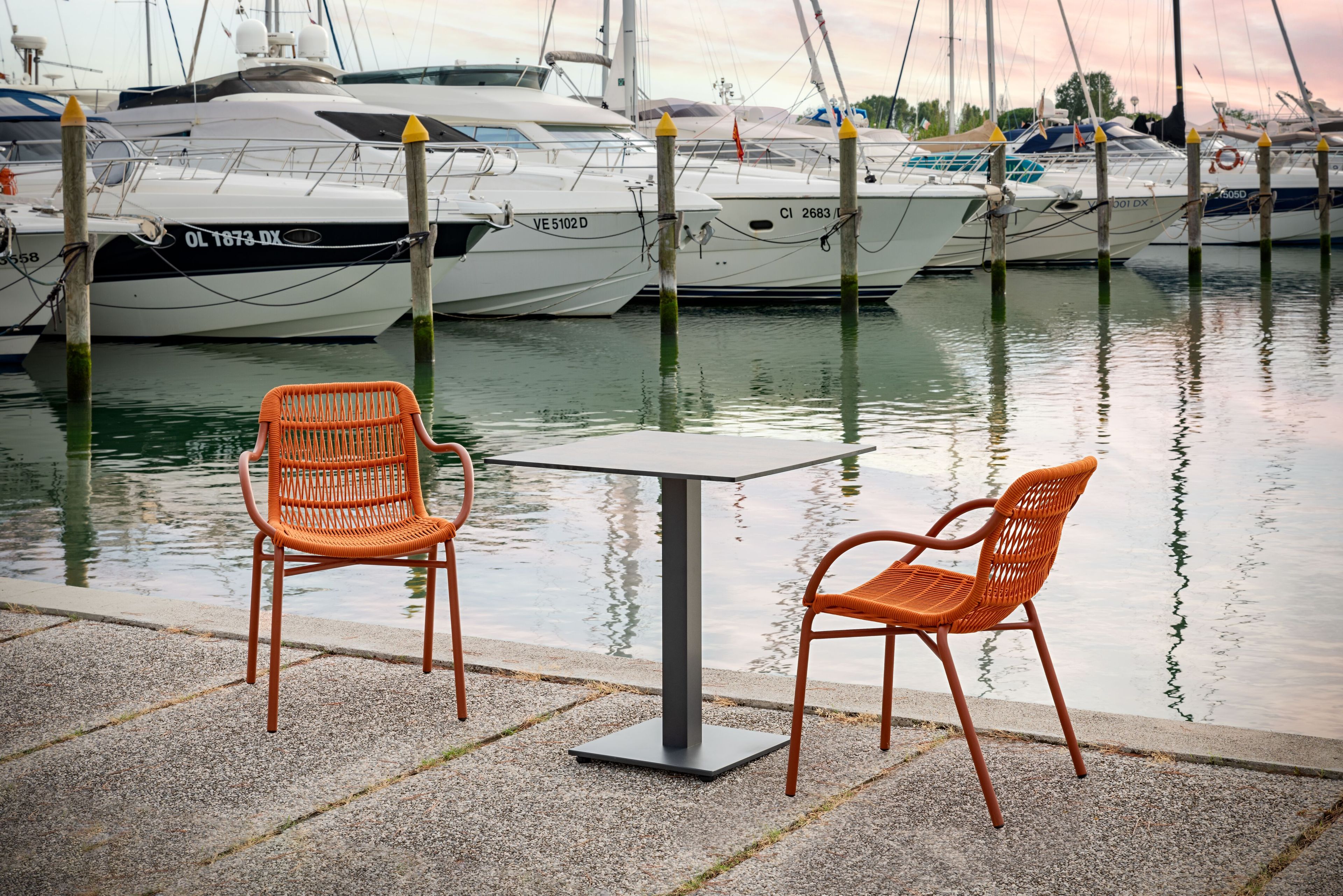 Открытый веревочный стул с подлокотниками Contral Leaf ARCH-00130125 - Вид №3