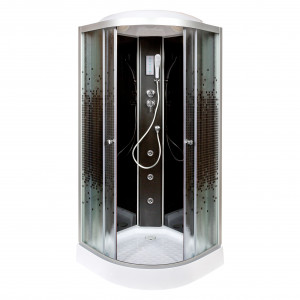 BМ4510 N (без крыши) BLACK Душшевая кабина DETO Серия ВМ