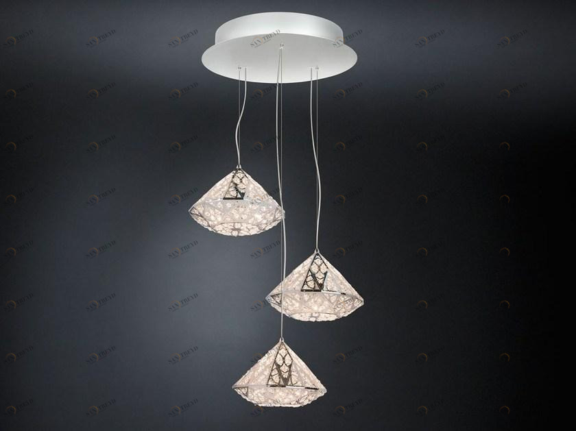 VGnewtrend Светодиодный подвесной светильник из стали с кристаллами Arabesque 7511708.11