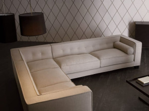 Угловой диван из ткани