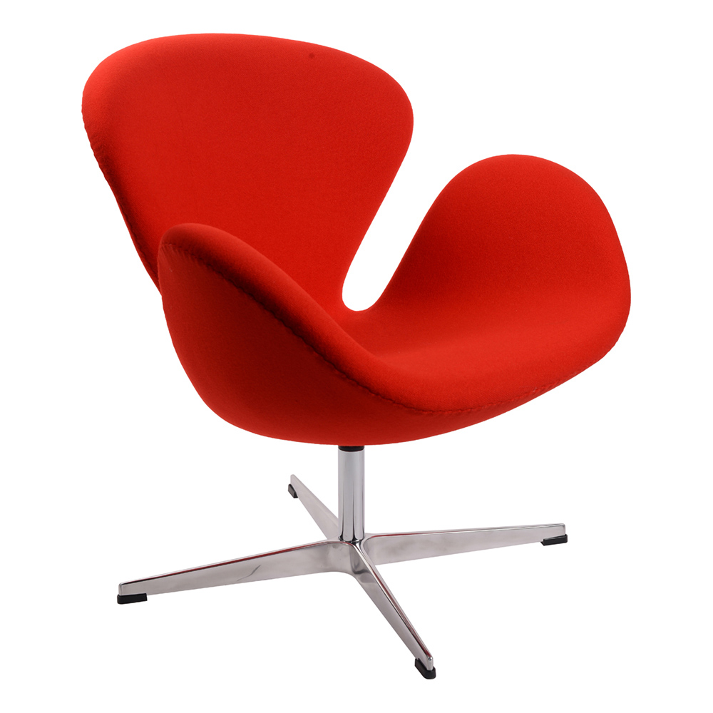 Кресло дизайнерское красное Arne Jacobsen SOHO DESIGN ДИЗАЙНЕРСКИЕ, SWAN 131544 Красный  - Вид №1