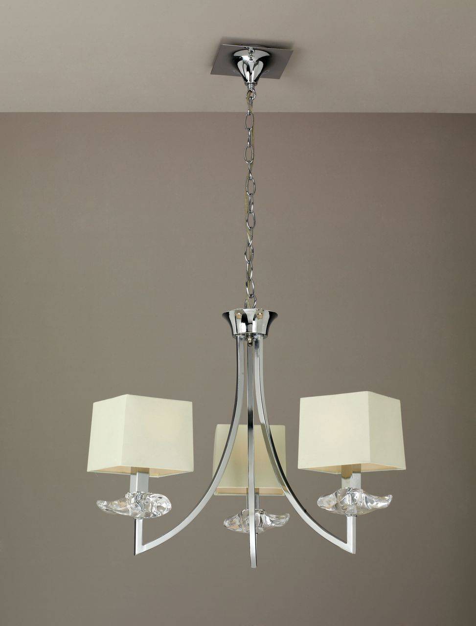 Подвесная люстра Mantra Akira 0933 MANTRA ДИЗАЙНЕРСКИЕ, AKIRA 055874 Бежевый  - Вид №1