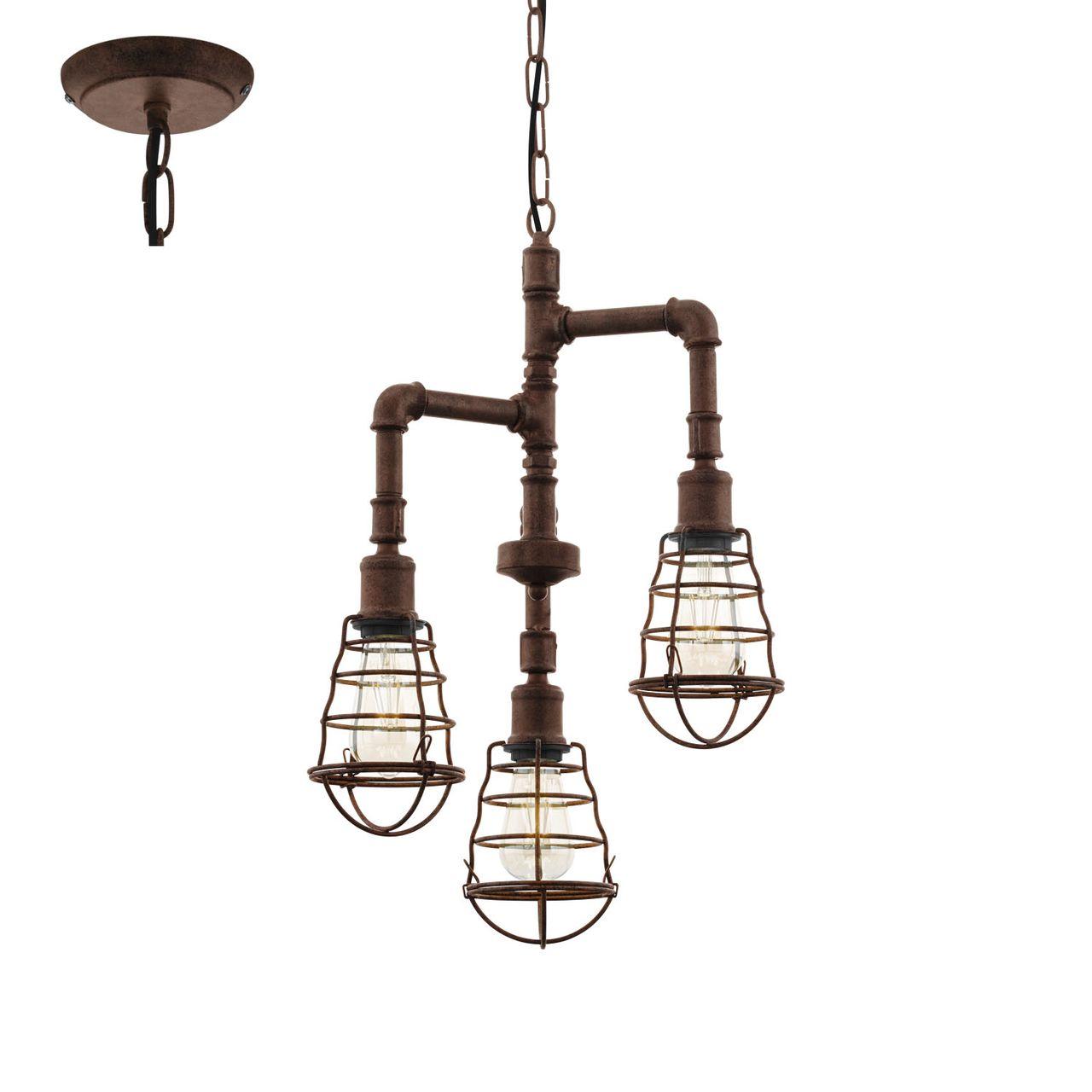 Подвесная люстра Eglo Port Seton 49808 EGLO PORT SETON 057025 Коричневый  - Вид №1