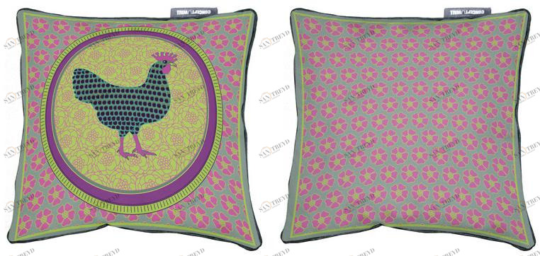 CONCEPTUWALL Подушка из ткани квадратная Cabinet de curiosités sun-id-1357352