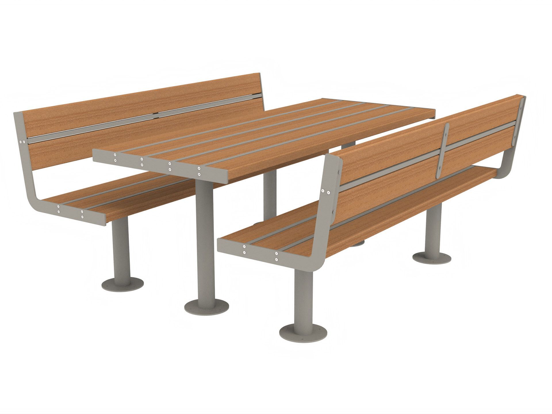 Стол для пикника со встроенными скамейками Lazzari Joy ARCH-00005444 - Вид №9