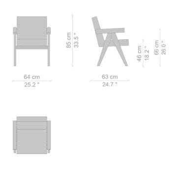 Тканевый стул с подлокотниками CASSINA COMMITTEE ARCH-00057525 - Вид №5