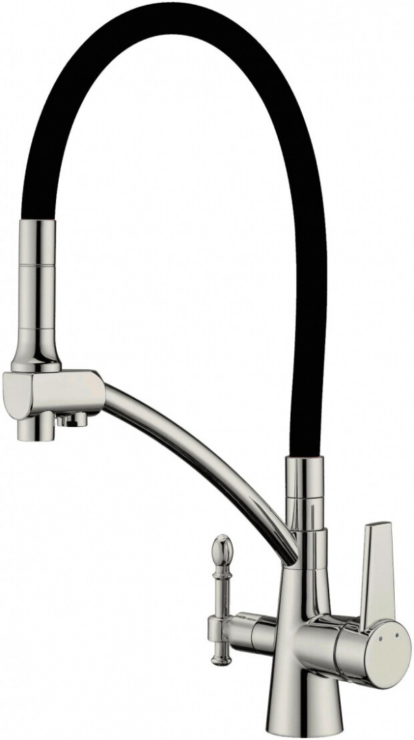 Смеситель ZorG Sanitary ZR 338-6 YF SATIN для кухонной мойки, сталь