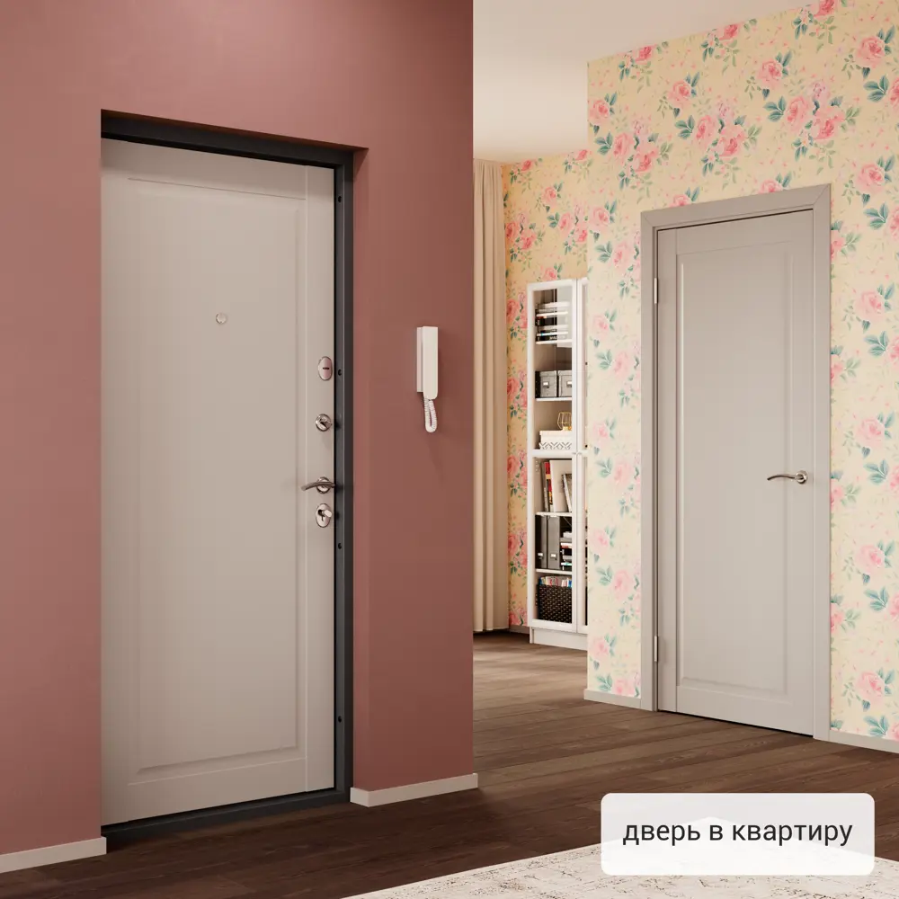 Дверь входная металлическая Страйд Пьемонт 950 мм левая цвет серый TOREX STLM-2114449 - Вид №15