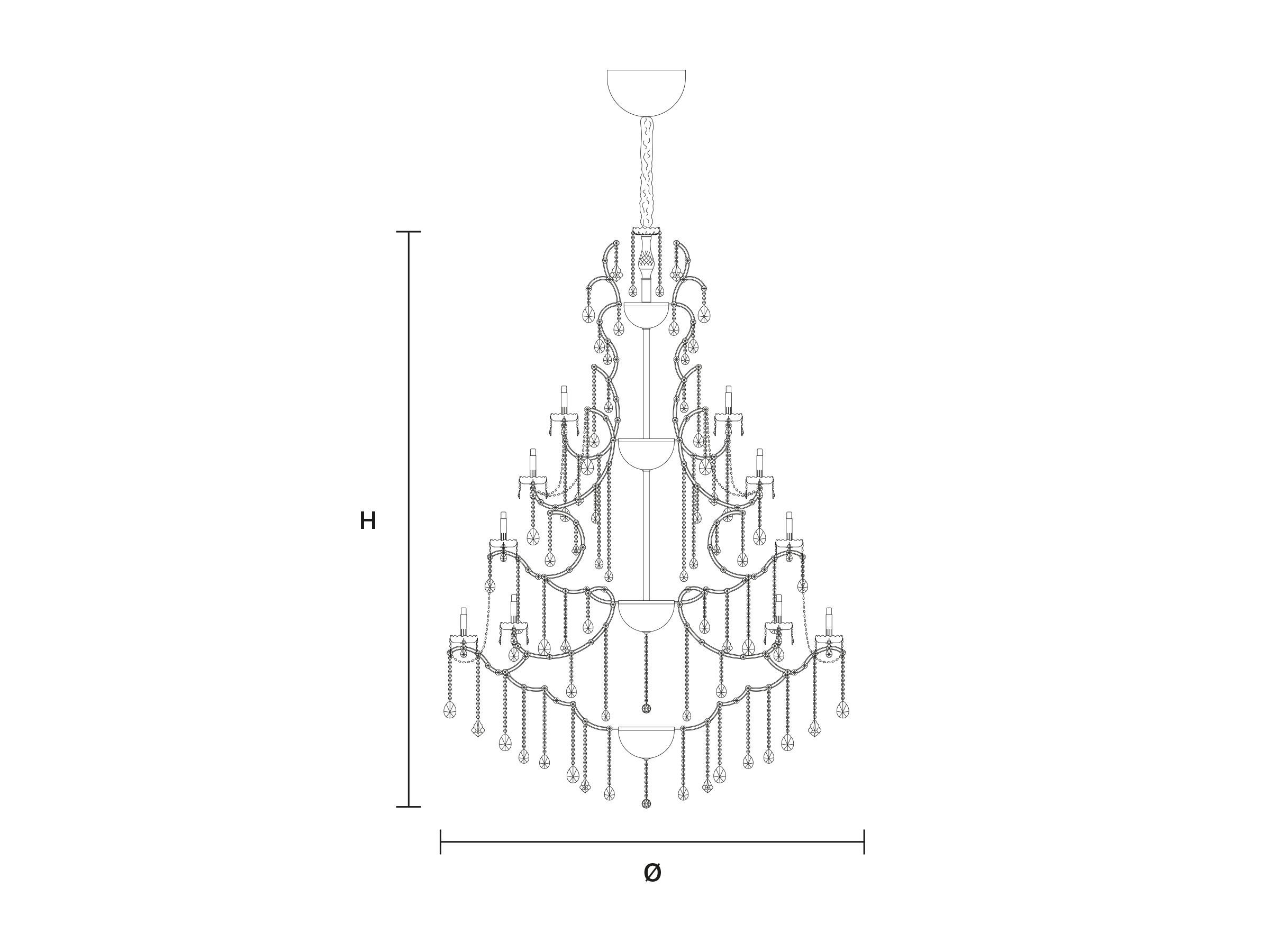 Подвесной светильник с кристаллами Masiero Aqaba ARCH-00115086 - Вид №2