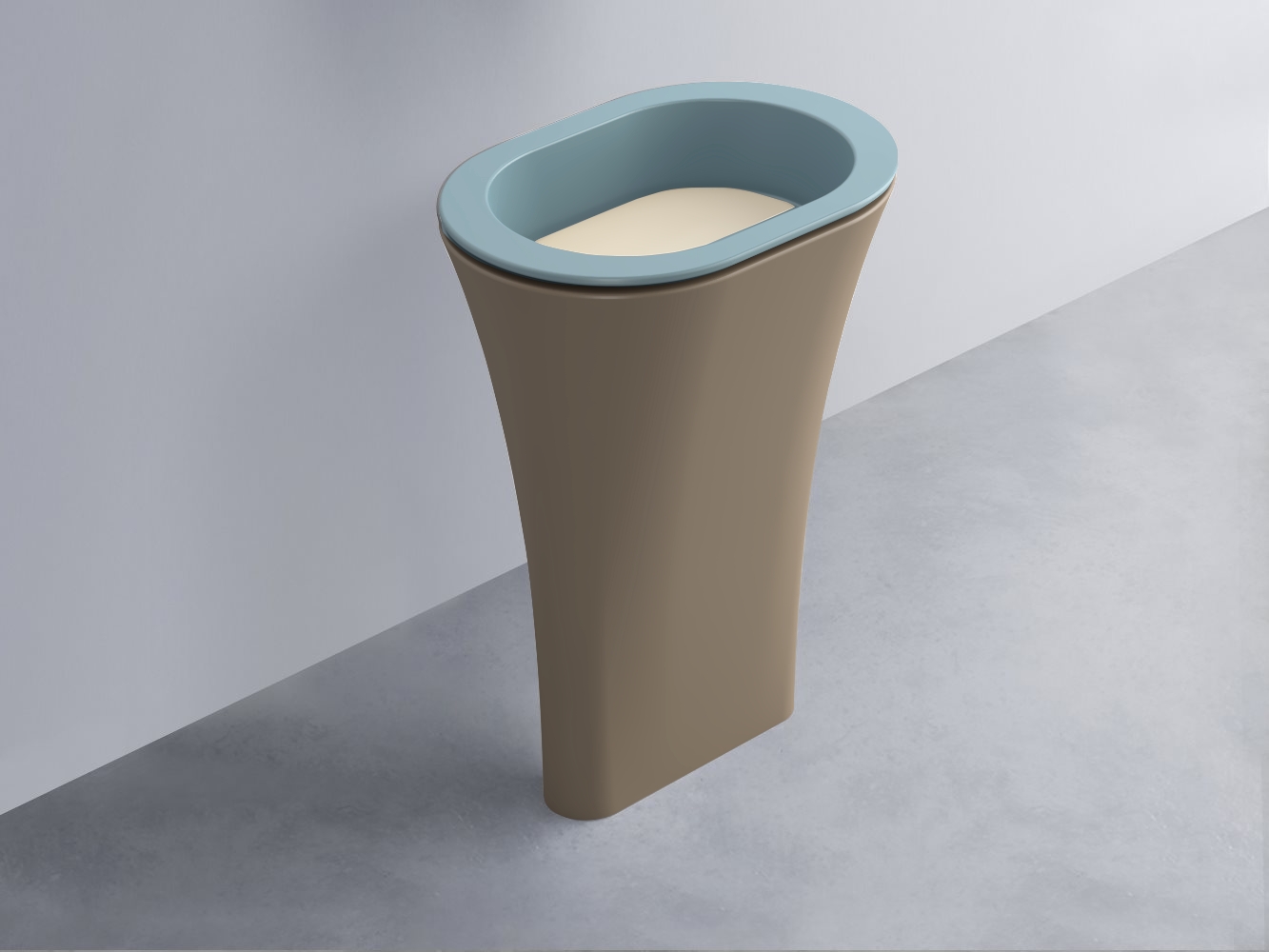 AMLA65-PL+AMPILO-LN+AMCOLO-AN Раковина Amedeo Ovale отдельностоящая cielo Enjoy + Amedeo Ceramica Cielo