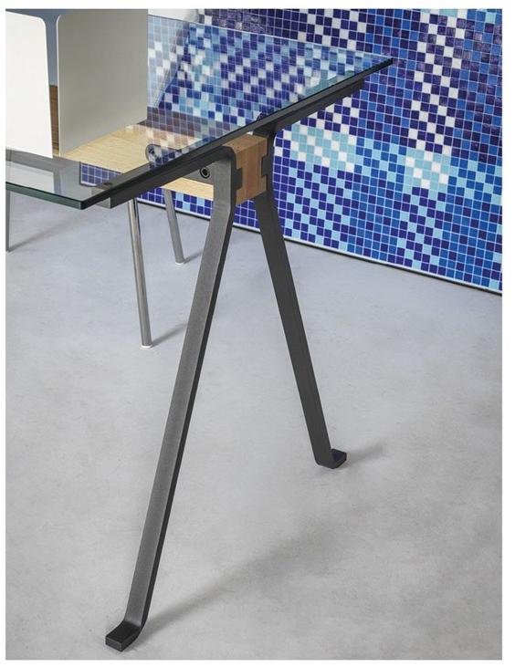 Driade Прямоугольный стол из стали, стекла и дерева Frate, fratello, cugino, cuginetto sun-id-1515562 - Вид №5