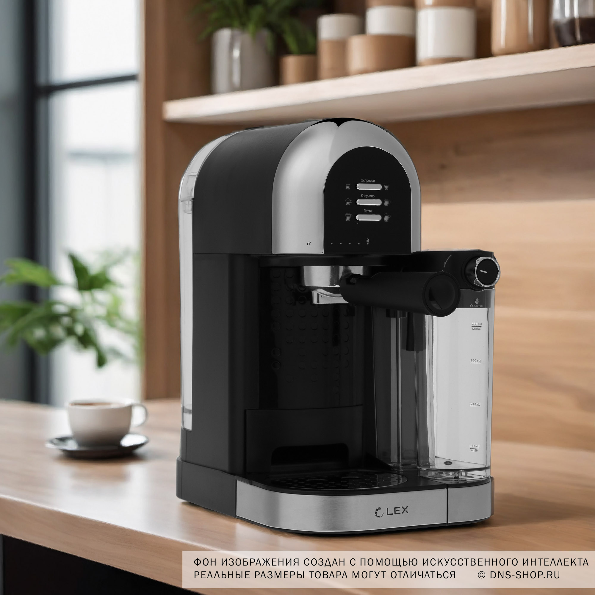 9903499 Кофеварка рожковая LEX LXCM 3503-1 серый STDN-0127799 - Вид №12