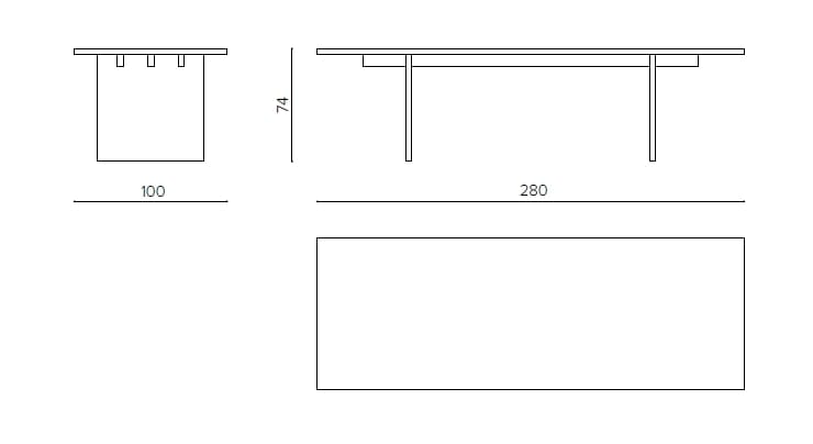 Прямоугольный стол из шпона True Design Essence ARCH-00036046 - Вид №8