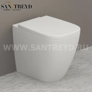 GN001BO Приставной унитаз напольный Белый Ceramica Globo GENESIS Италия