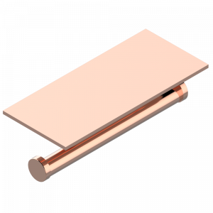 U6K-540D Бумагодержатель двойной с крышкой Thg-paris Beyond crystal с синим хрусталём Розовое золото