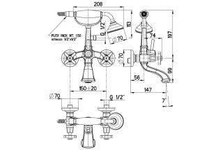 Наружная настенная ванна
