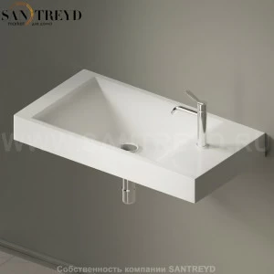 ACER15084SCZ Подвесная раковина настенная прямоугольная Agape  белая