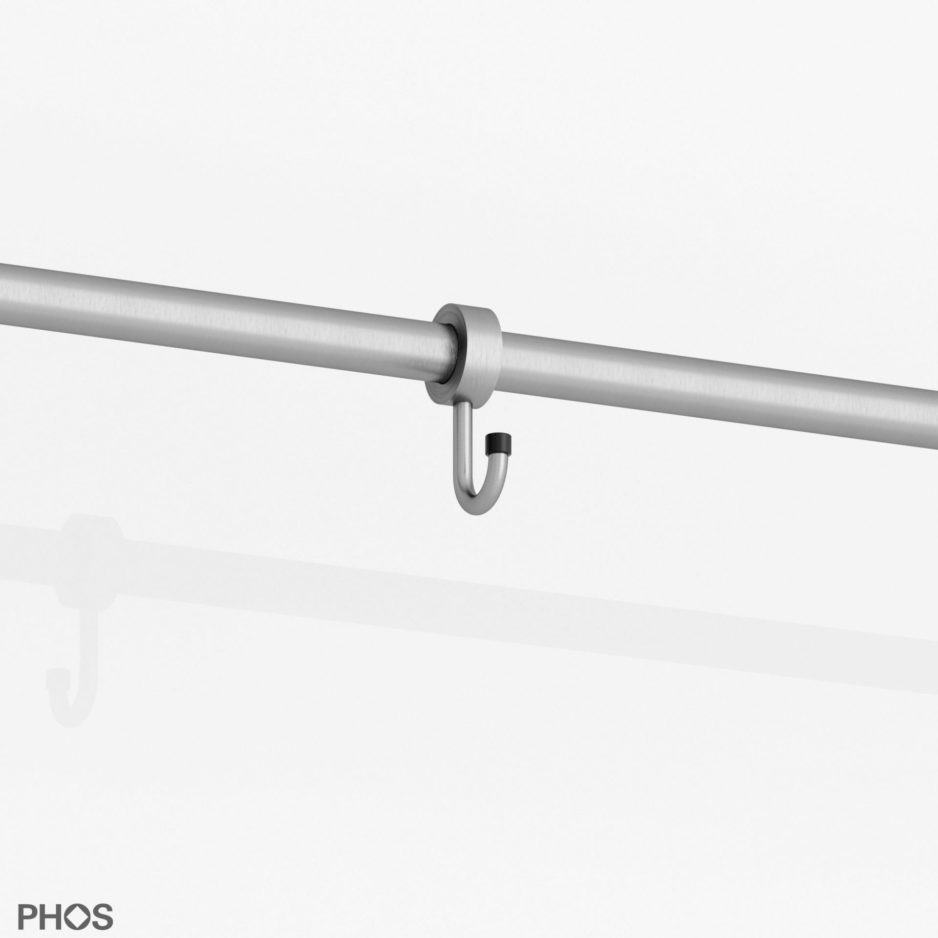 HK18 Запираемый крюк для стержня/трубы ø18 мм PHOS 