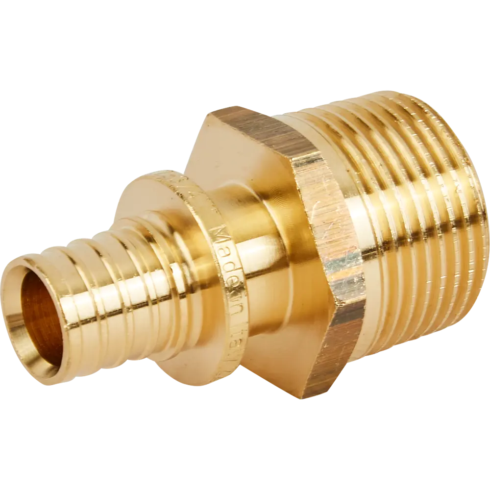 Переходник STOUT 16×3/4" для трубопроводов из никелированной латуни 82197776 STLM-0021687