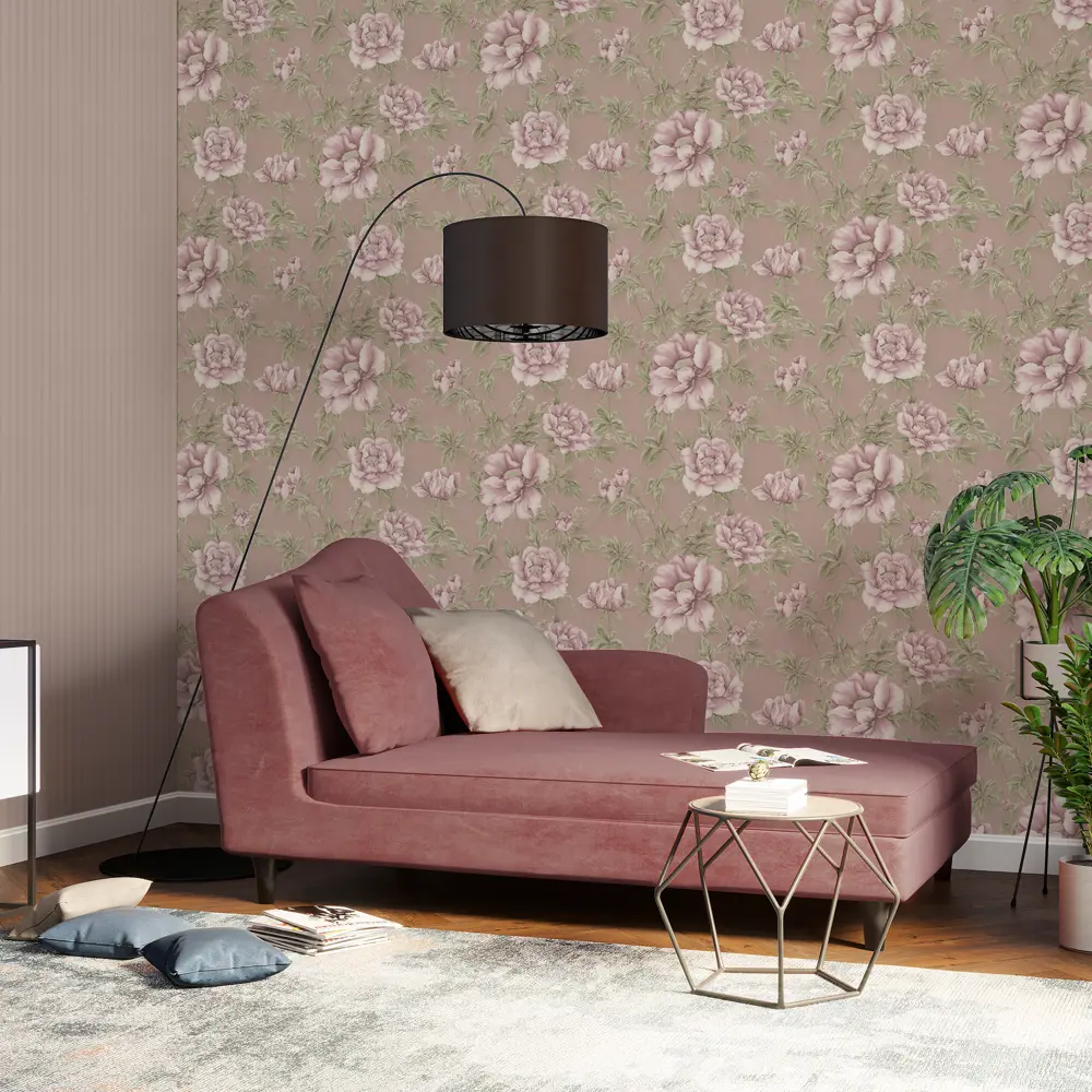 Обои флизелиновые Home Color Pion коричневые 1.06 м HC71520-54 82770560 STLM-2024972 - Вид №3