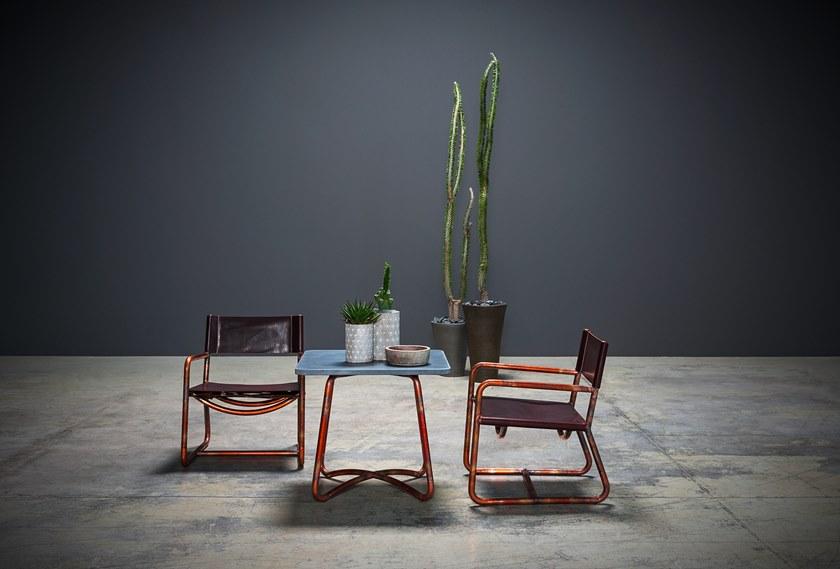 BAXTER Кожаное кресло с подлокотниками Rimini sun-id-1433898 - Вид №1