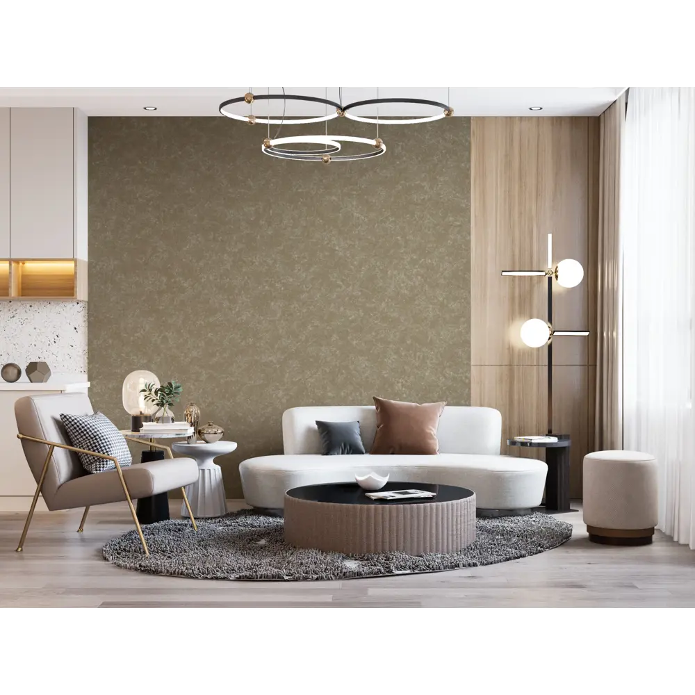 Обои NEW AGE Solar в бронзовых тонах с эффектом металлик 87711193 STLM-0075196 - Вид №2