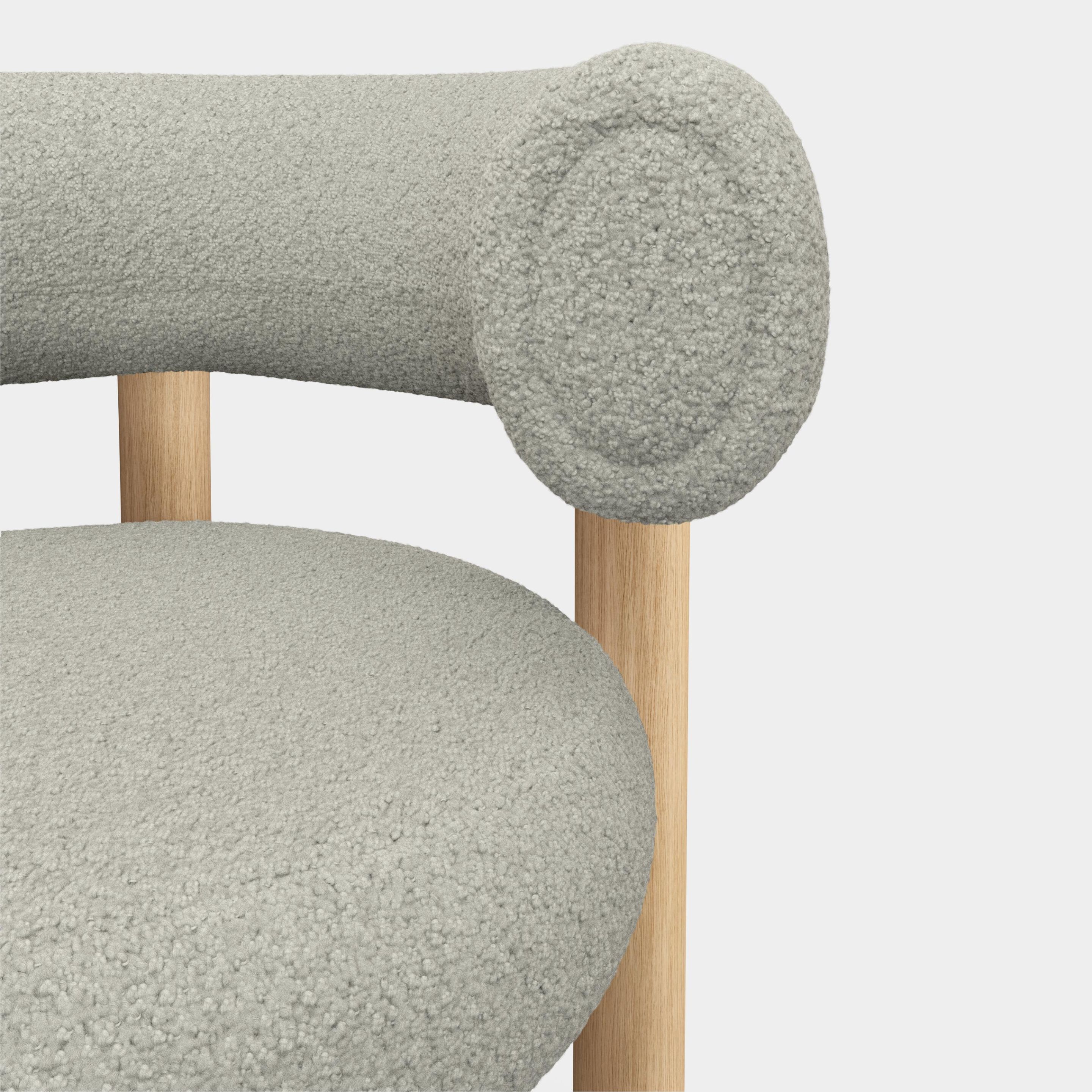 Высокий деревянный стул с тканевой подкладкой Tom Dixon Fat ARCH-00130395 - Вид №15