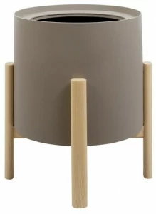 Hobby Flower Низкий круглый горшок для цветов из нержавеющей стали Ashi