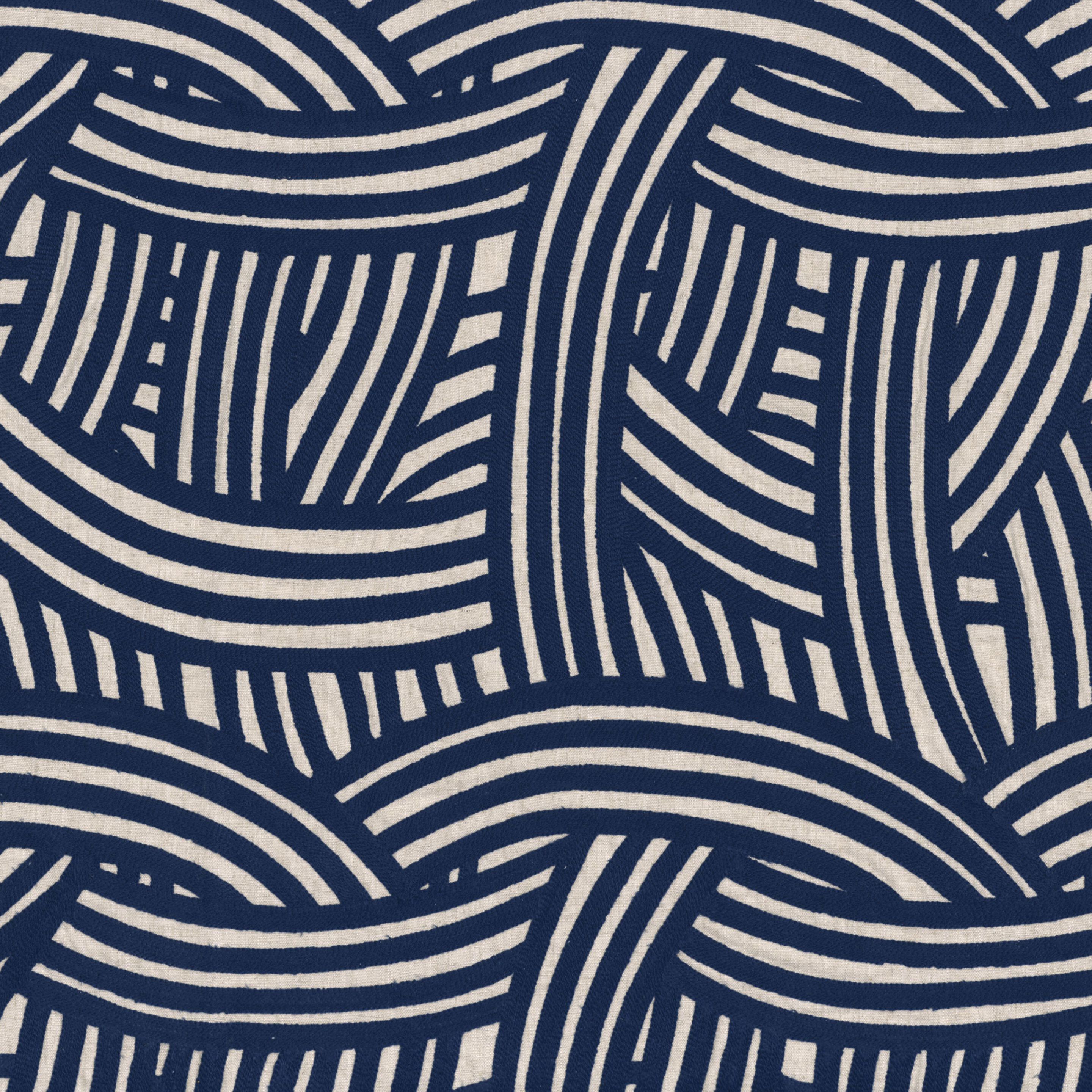 Вышитая ткань с графическим рисунком Casamance Valvidia ARCH-00047535 - Вид №6