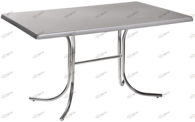 2566 Стол Rozana 120*80 серебро R-HOME 460404+1705061brushed_silver