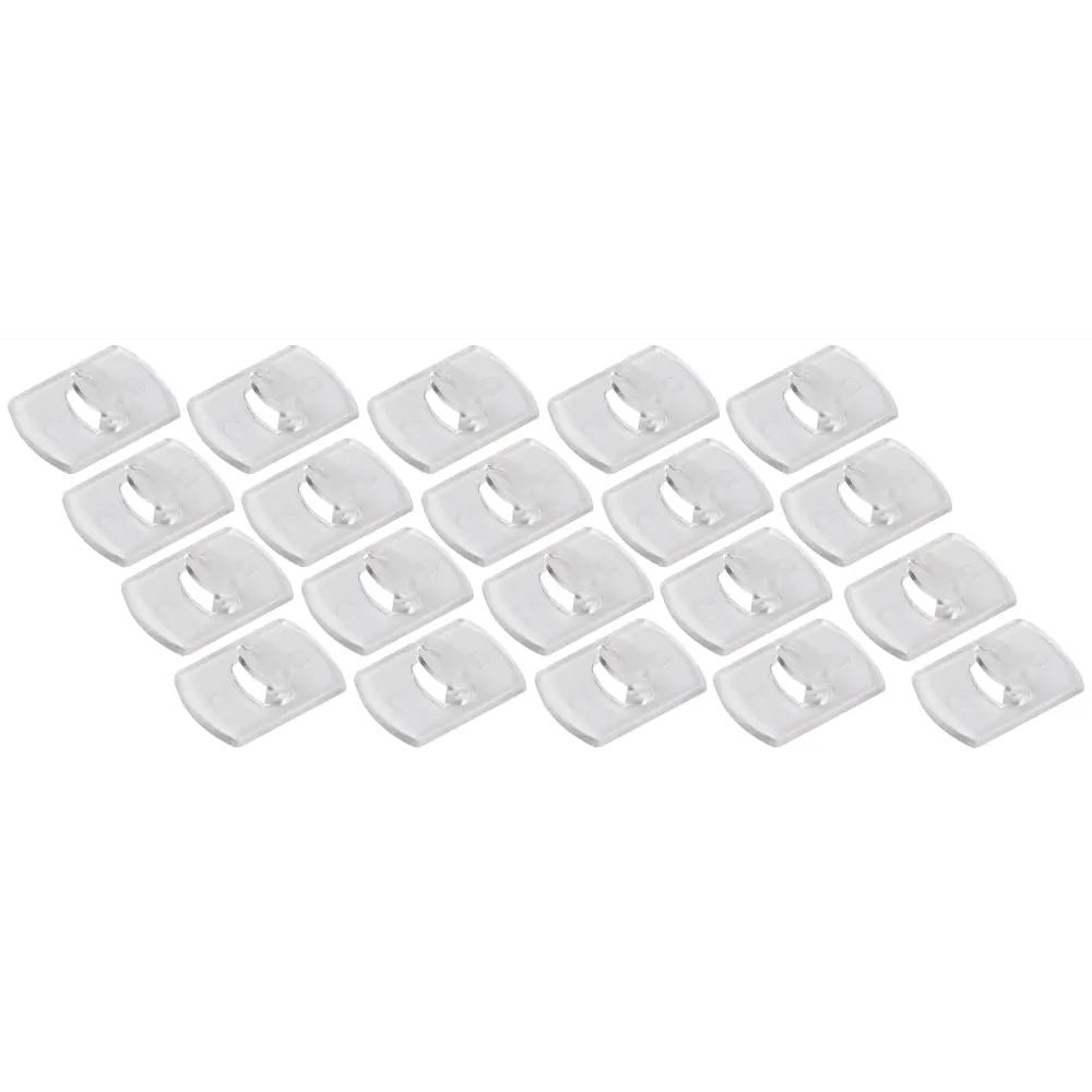 Самоклеящиеся клипсы СИЛА для праздничных гирлянд - 20 прозрачных креплений 89209791 STLM-1340974 - Вид №2