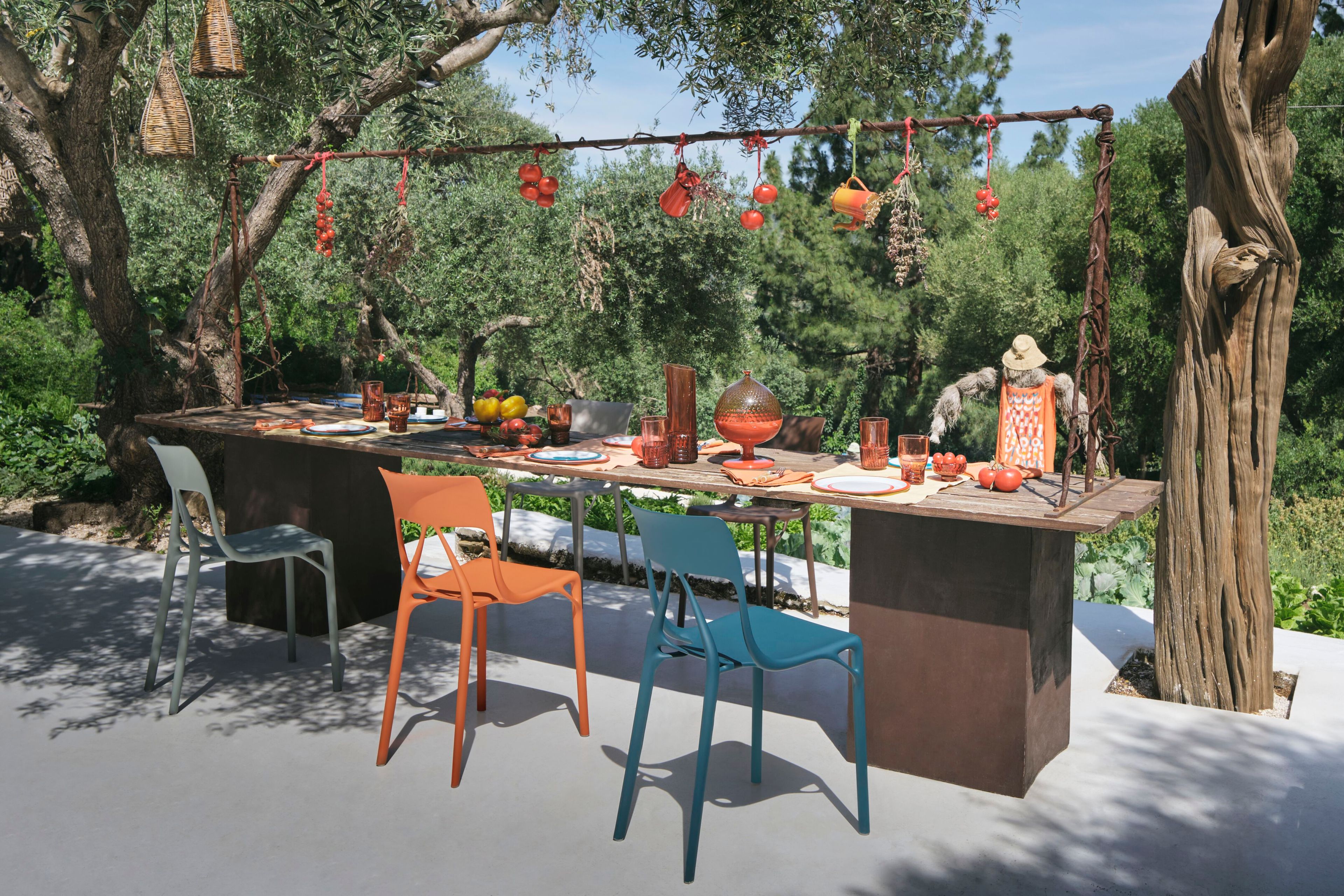 Стул из инженерного пластика без подлокотников Kartell A. I ARCH-00062402 - Вид №5