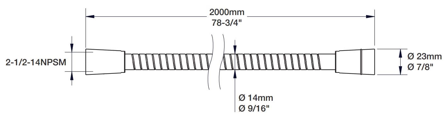 Шланг для душа BARIL BOY-2012-01 ARCH-00074020 - Вид №1