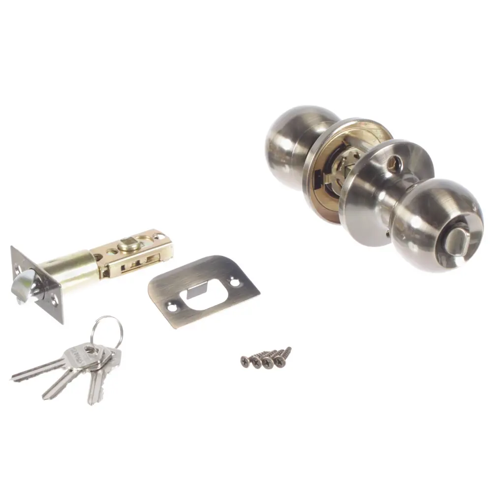 Ручка-защелка 672/BL AB-E, с фиксатором, цвет бронза FUARO STLM-2195665 - Вид №1