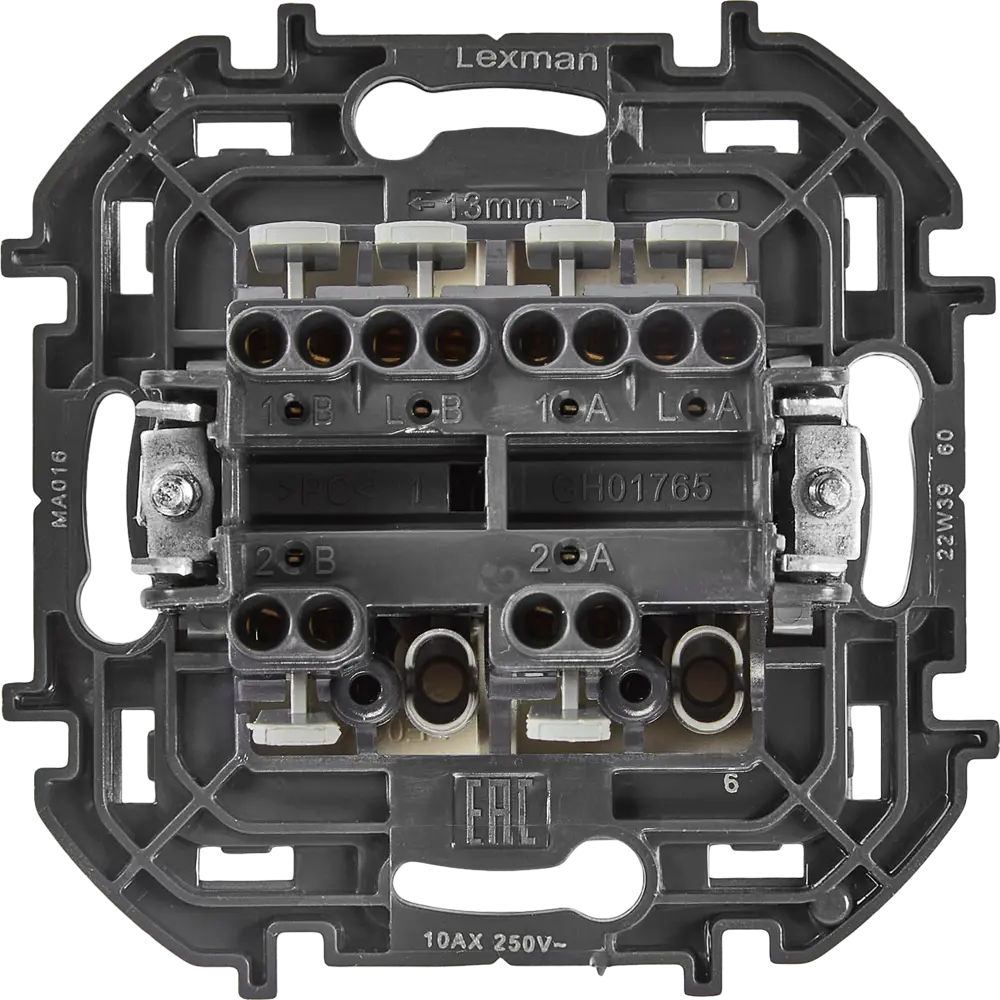 LEXMAN LILIAN — двухклавишный выключатель скрытого монтажа в жемчужном исполнении 86761698 STLM-1105728 - Вид №2