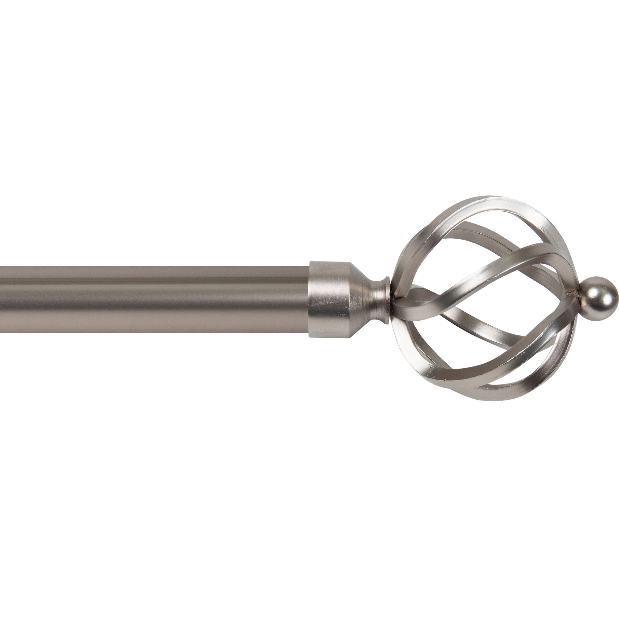 INSPIRE Наконечники «Твист» для карнизов, матовый никель, 6 см, 2 шт 82549351 STLM-0029537 - Вид №1