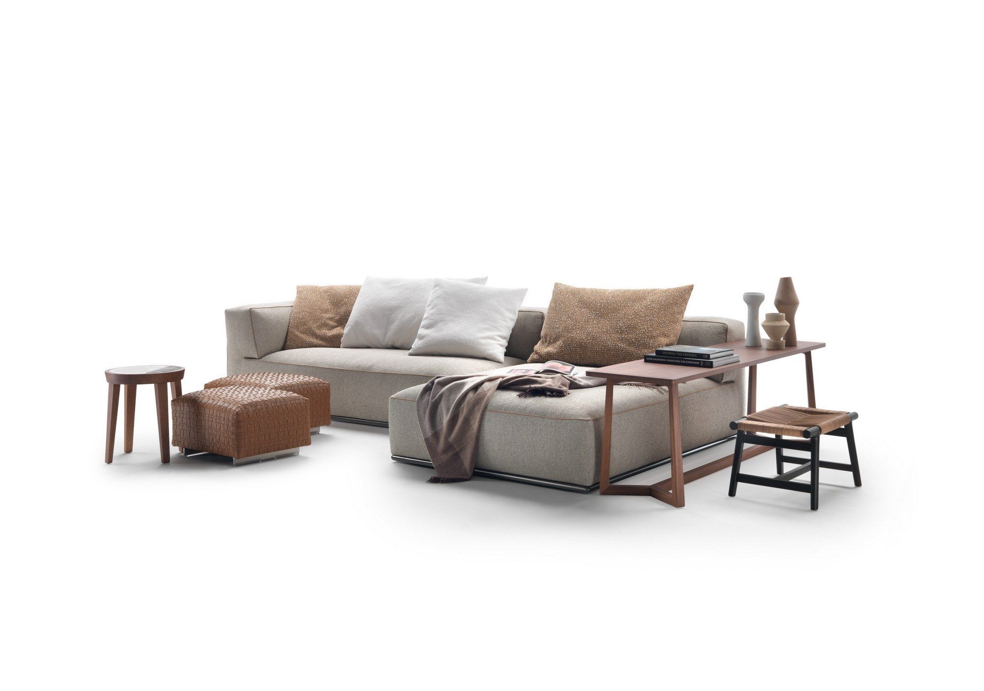 Тканевый диван с журнальной стойкой Flexform Perry ARCH-00141261 - Вид №5