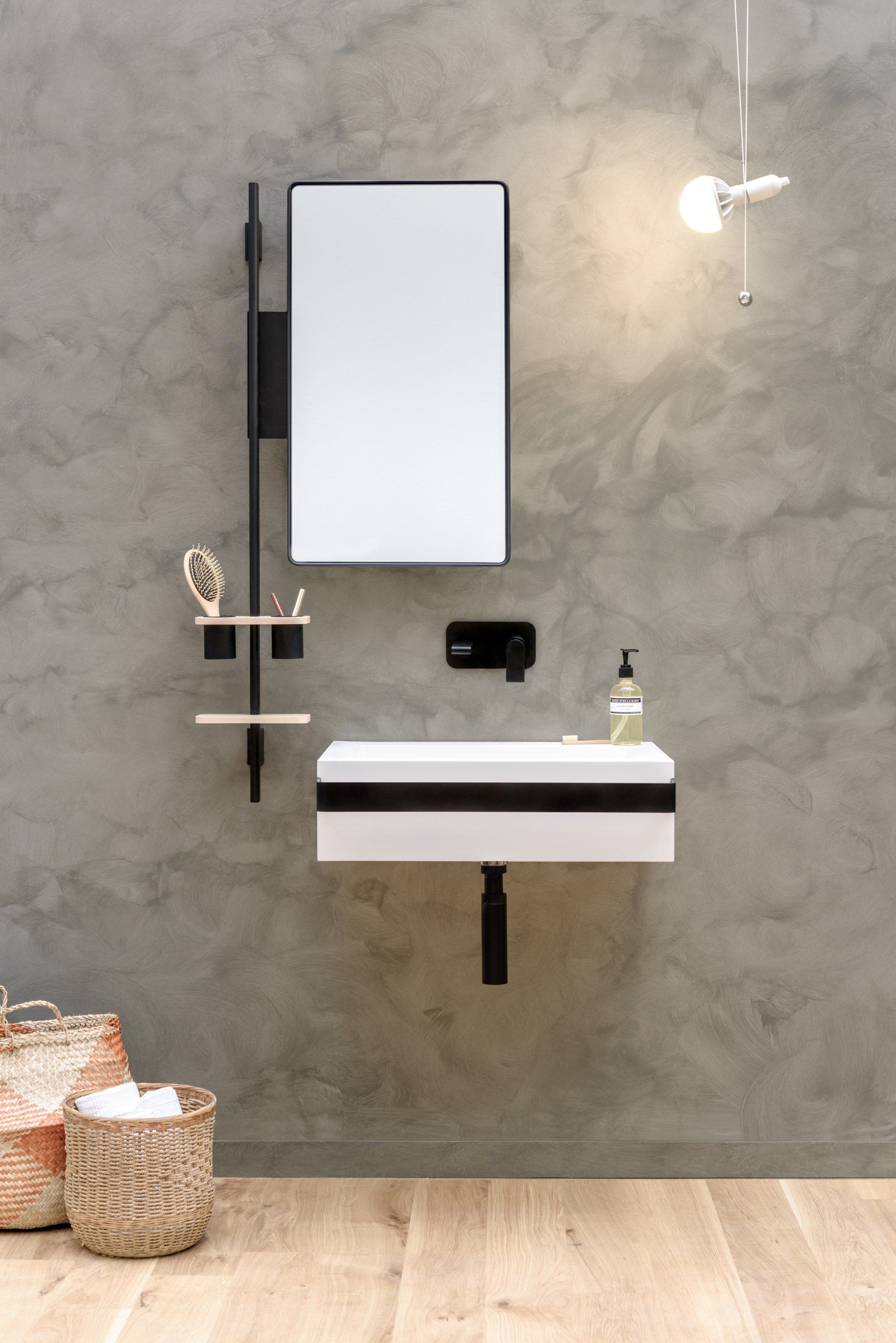 Одноместный умывальник с держателем для полотенец EVER Life Design ссылка ARCH-00044098 - Вид №6