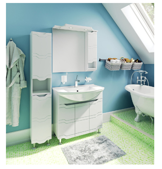 Тумба Стиль 85 с умывальником Стиль 85 RUNO 2313189 - Вид №1