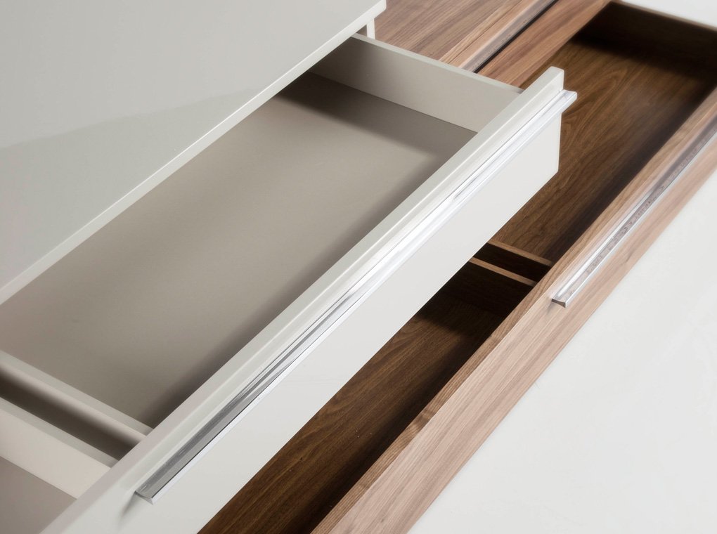 Тумба под телевизор бело-коричневая CPM5336 от Angel Cerda ANGEL CERDA WYATT ОТ LA FORMA (EX JULIA GRUP) 321298 Белый;коричневый  - Вид №5