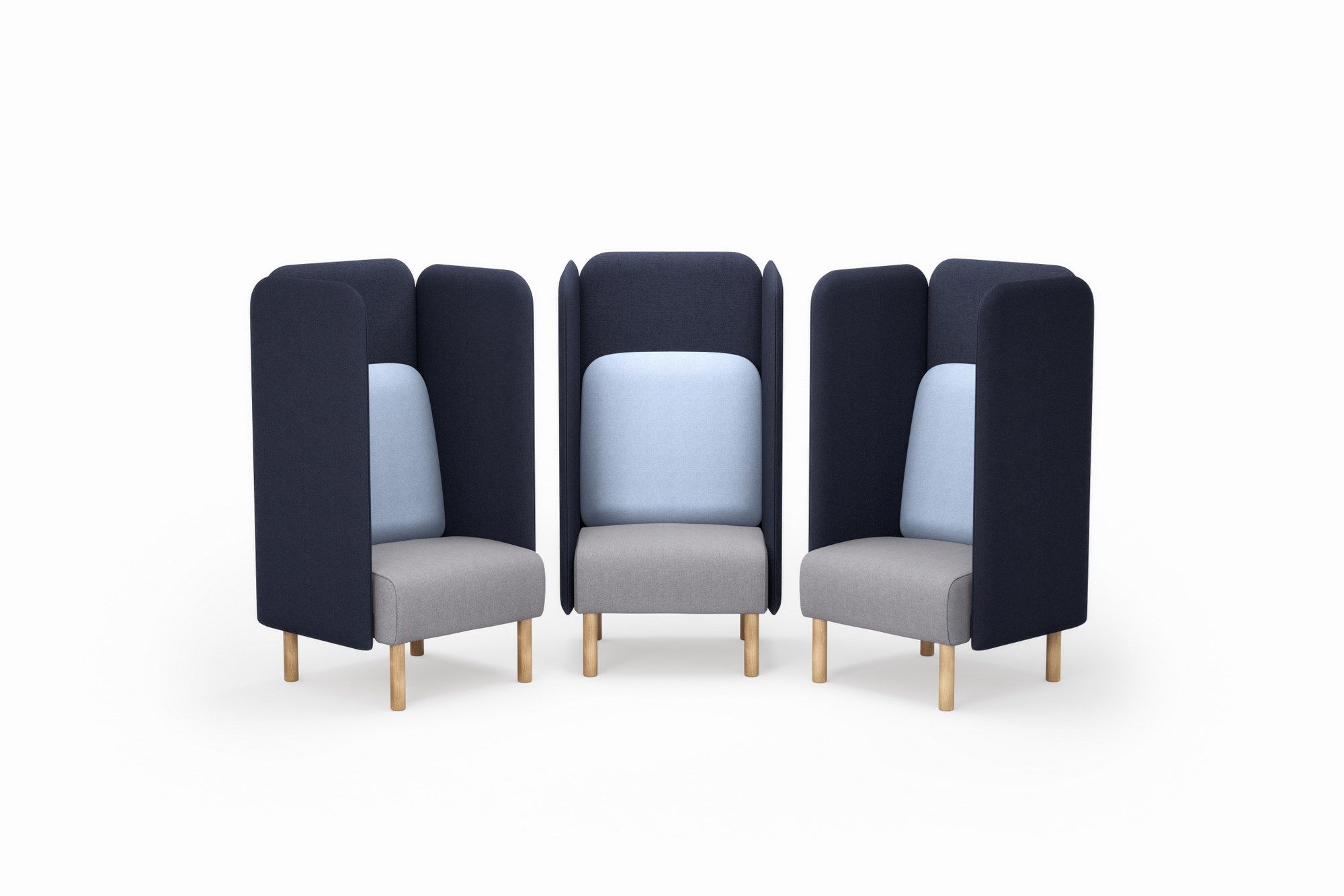 Кресло из ткани с огнестойкой обивкой и высокой спинкой Intuit by Softrend август ARCH-00113926 - Вид №5