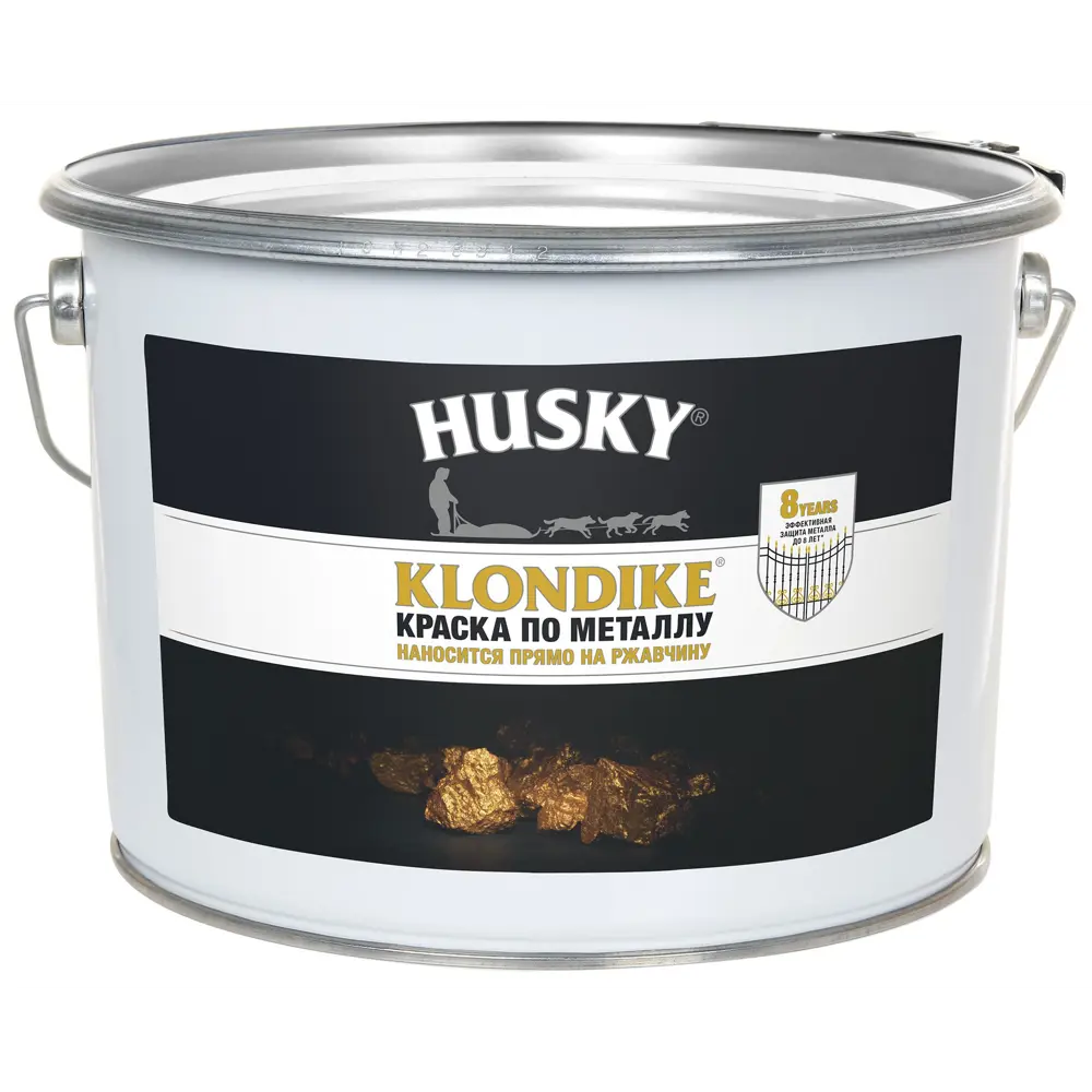 Краска по металлу Husky Klondike цвет грецкий орех глянцевый 9 л STLM-2210619 - Вид №1