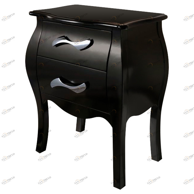 Тумба прикроватная черная с золотом Freedom ESF FIUME 043977 Черный 