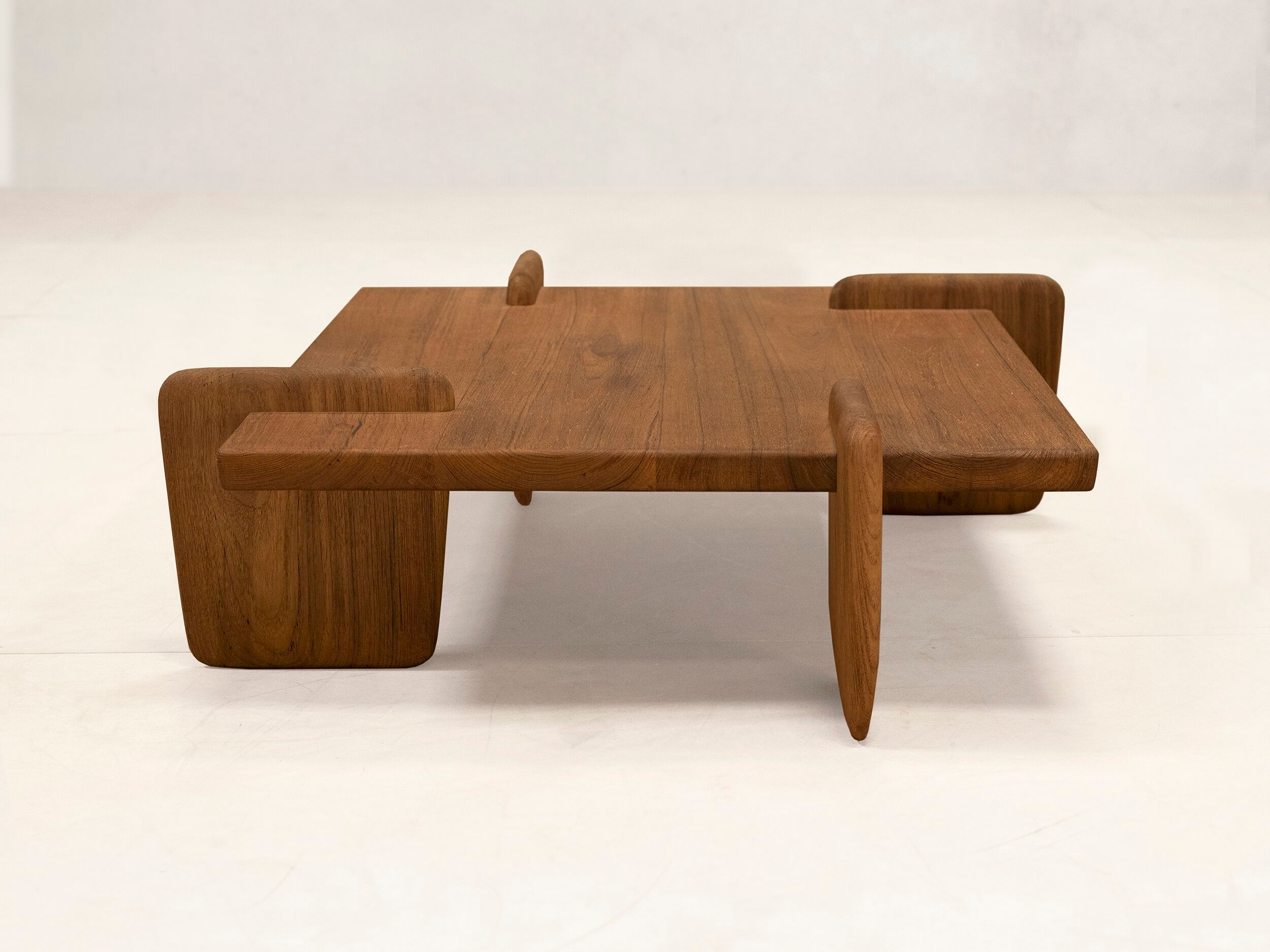 Прямоугольный журнальный столик из тикового дерева Phantom Hands X + L ARCH-00097112 - Вид №2