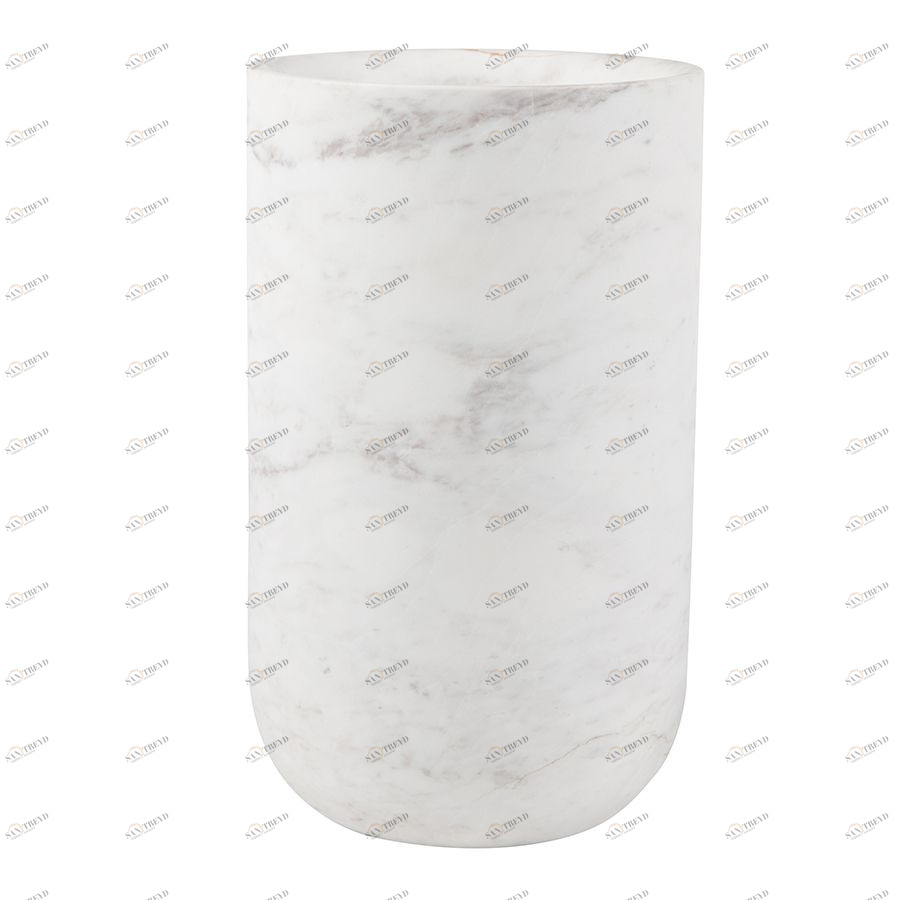Ваза каменная Fajen Marble белая Zuiver 8200033