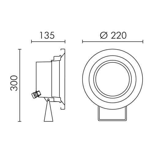 Светодиодная лампа для дайвинга с системой RGB для фонтанов SIMES бассейн ARCH-00070169 - Вид №7