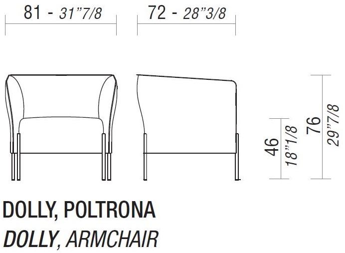 ESTEL GROUP Кресло из ткани Dolly sun-id-1375207 - Вид №9