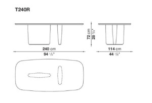 Деревянный прямоугольный стол