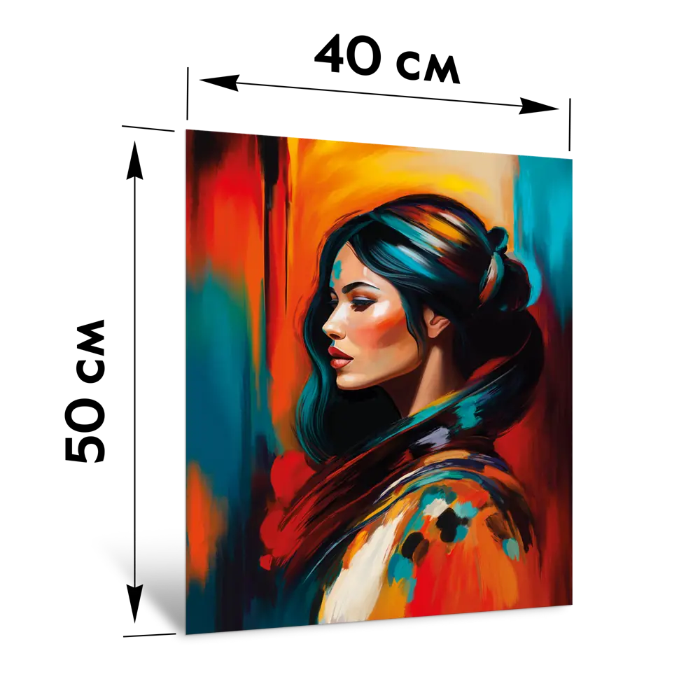 Картина на стекле Postermarket Яркая девушка 40x50 см STLM-2160545 - Вид №3
